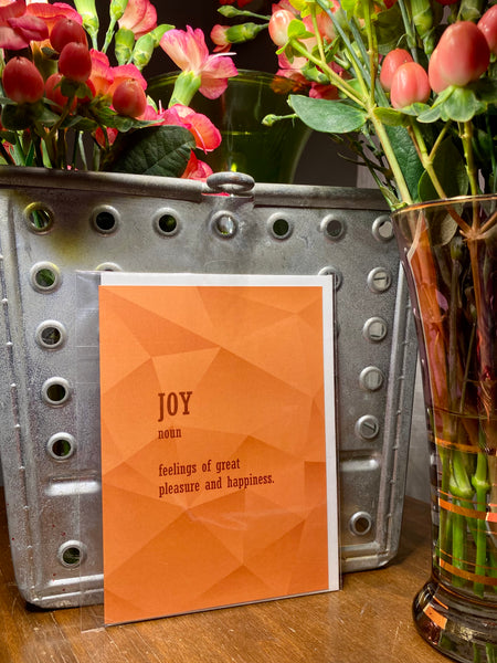 Definition of Joy Greeting Card