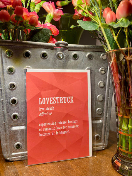 Definition of Lovestruck Greeting Card
