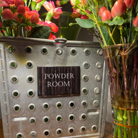 Powder Room. Decorative Bathroom Magnet Decor