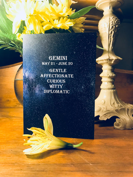 Gemini Horoscope Card - Ree+Dot