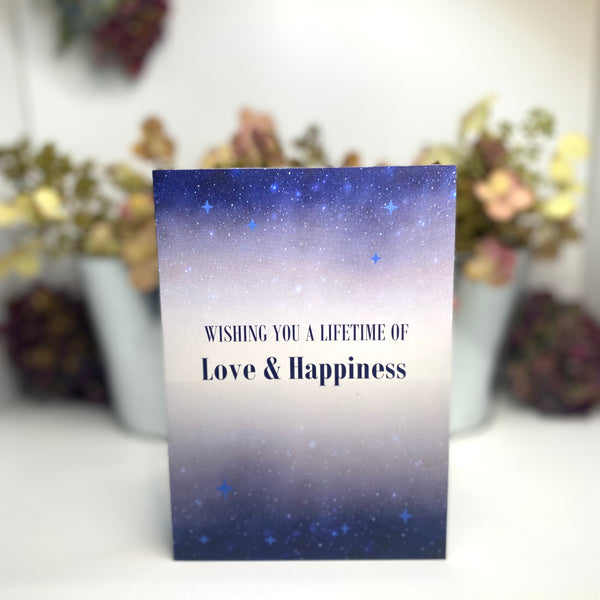 Wishing You a Lifetime of Love and Happiness • Wedding Card
