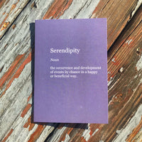 Serendipity Dictionary Definition Greeting Card - Ree+Dot