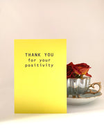 positivity thank you card 
