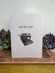 just my type vintage typewriter