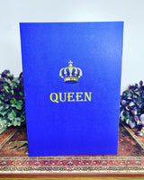 queen and crown birthday card