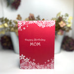 happy birthday mom flower birthday card reeplusdot