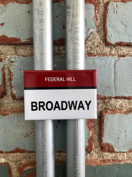 Broadway Federal Hill Providence Rhode Island Street Sign Magnet - Ree+Dot
