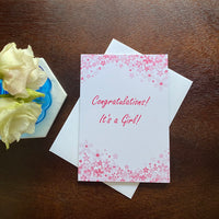 Congratulations on your Baby Girl Card