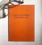 Happy Birthday Little Monster Birthday Card - Ree+Dot