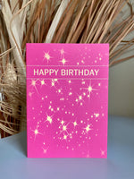 Starbursts Happy Birthday Card