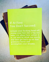 If At First You Don’t Succeed... Encouragement Card