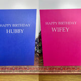 happy birthday hubby happy birthday wifey birthday cards