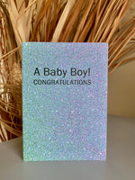 A Baby Boy! Congratulations • New Baby Card