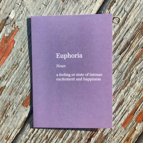 Euphoria Dictionary Definition Greeting Card - Ree+Dot