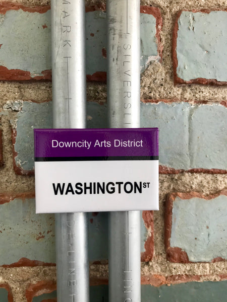 Washington St. Downcity Arts District Providence Rhode Island Magnet - Ree+Dot