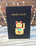 Good Luck Cat - Maneki-Neko Good Luck Card - Ree+Dot