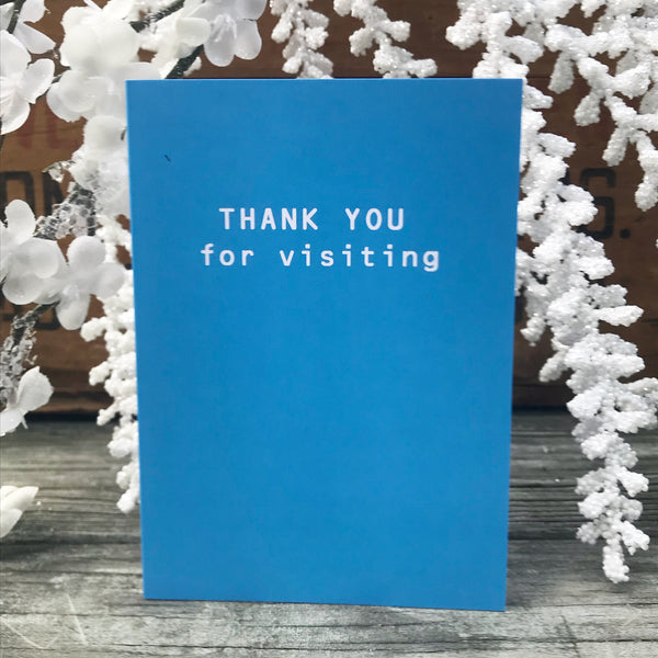 Thank You For Visiting Thank You Card - Ree+Dot