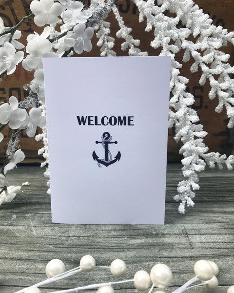 Welcome with Anchor Card - Ree+Dot
